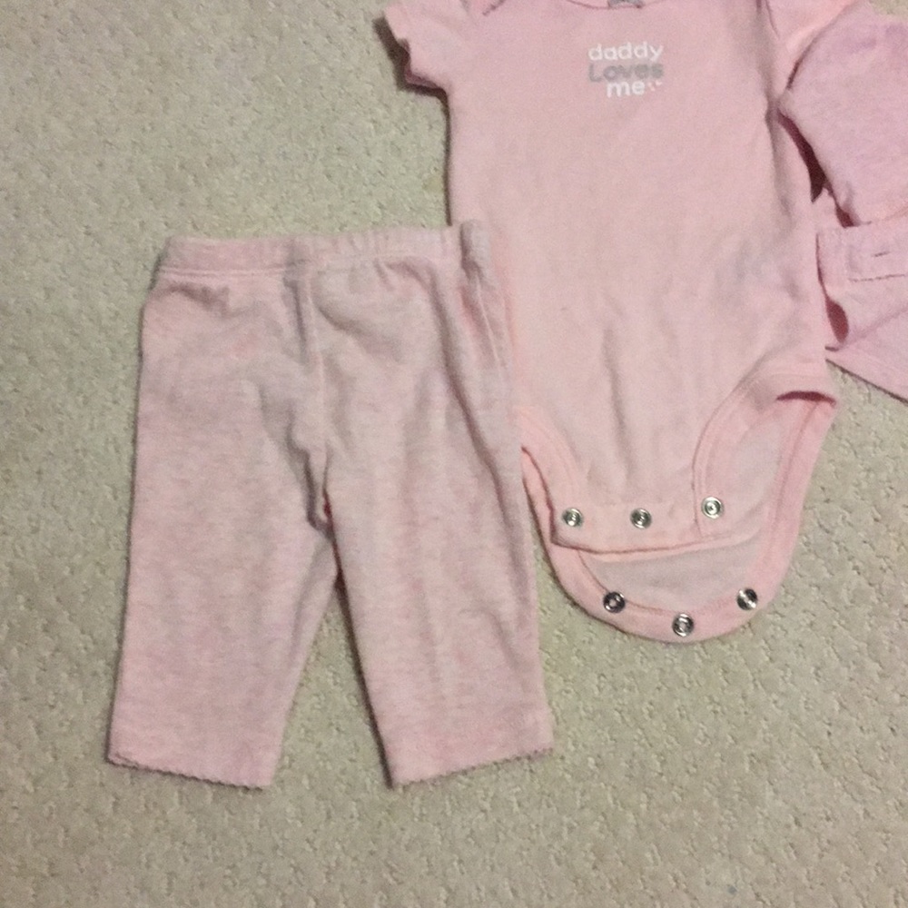Easter Set daddy Bunny Pink nb newborn - Picture 6 of 8